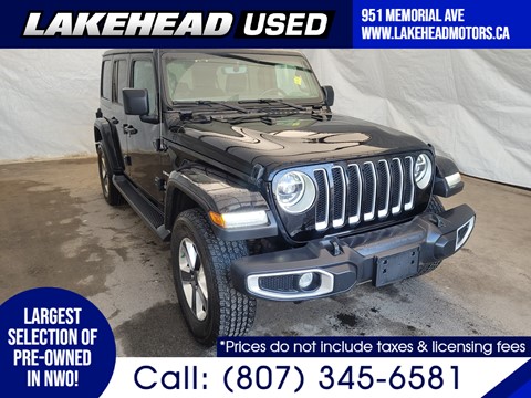 Photo of Used 2021 Jeep WRANGLER UNLIMITED   for sale at Lakehead Motors Ltd in Thunder Bay, ON