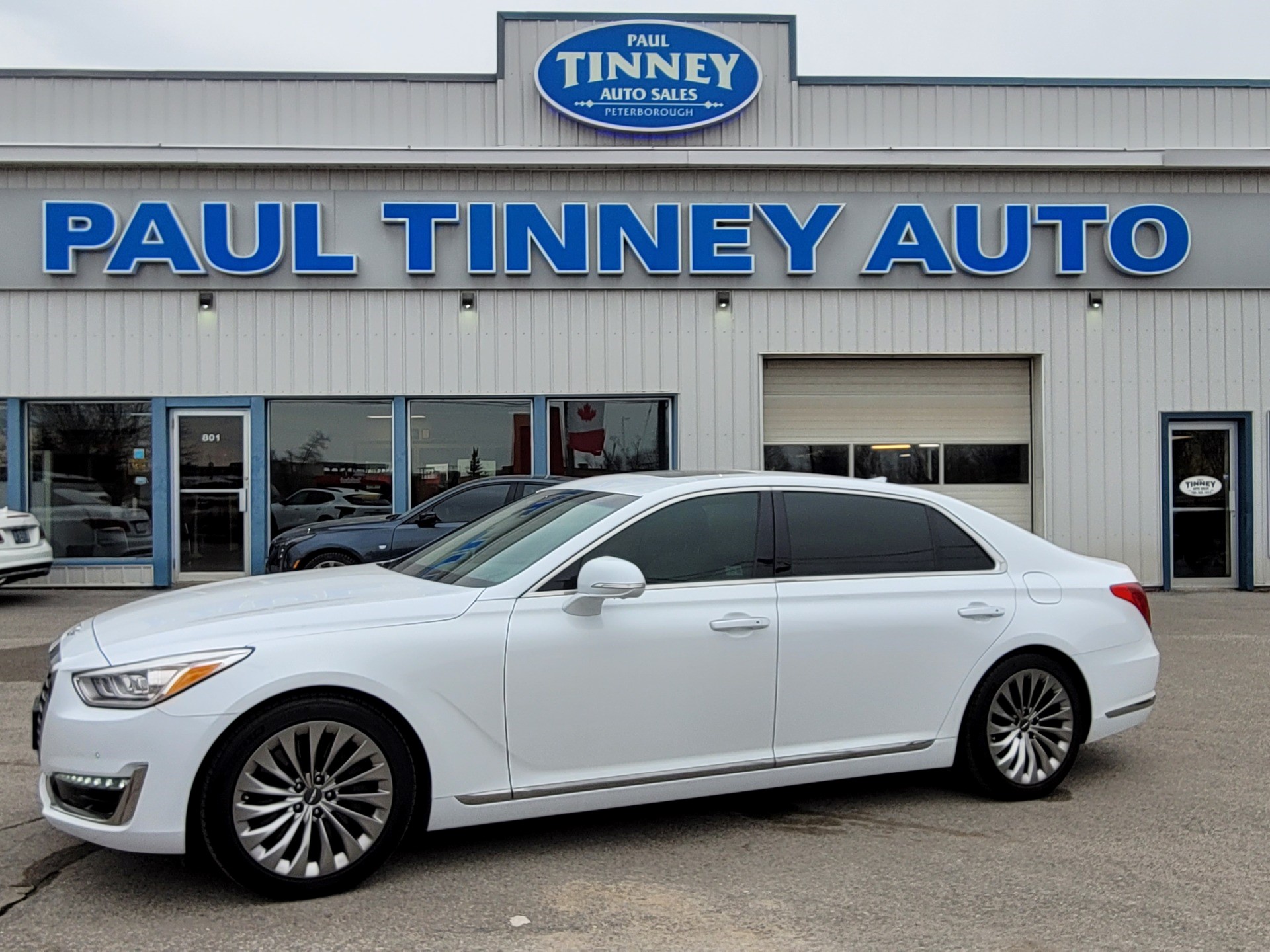 Casablanca White 2019 Genesis G90 Sedan All-Wheel Drive 8-Speed Automatic Overdrive