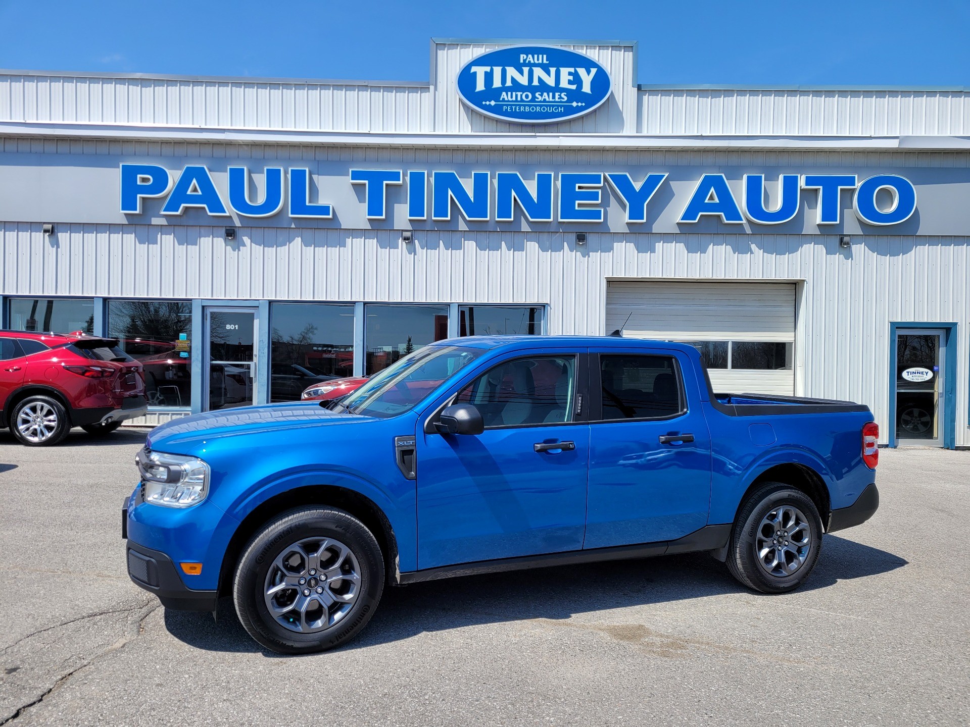 Velocity Blue Metallic 2022 Ford Maverick Pickup Truck All-Wheel Drive Continuously Variable Transmission