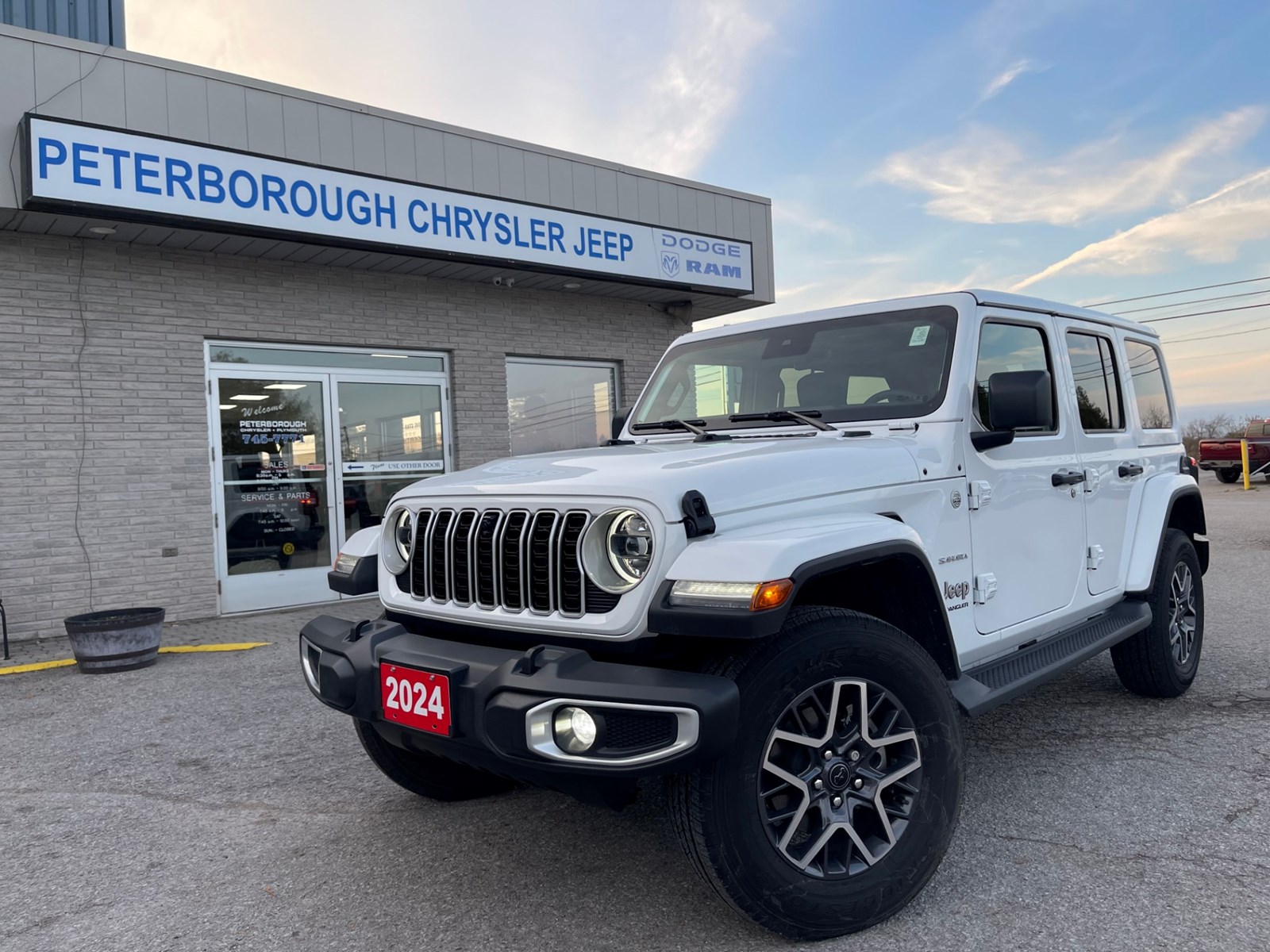 Photo of 2024 Jeep Wrangler Sahara  for sale at Peterborough Chrysler in Peterborough, ON