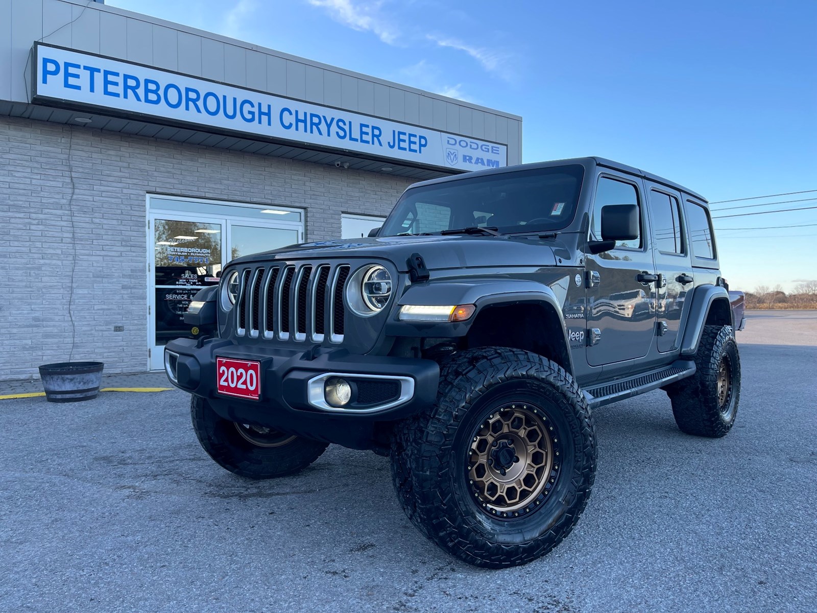 Photo of 2020 Jeep Wrangler Unlimited Sahara for sale at Peterborough Chrysler in Peterborough, ON