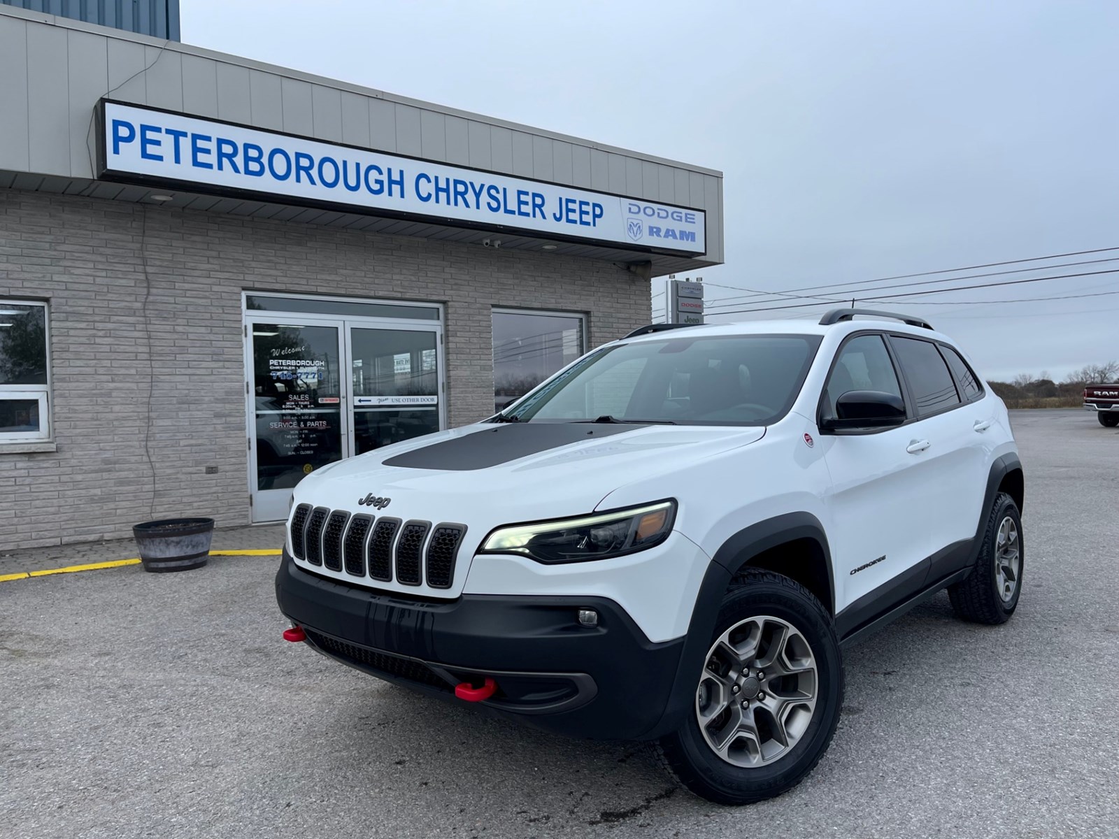 Photo of 2022 Jeep Cherokee Trailhawk  4X4 for sale at Peterborough Chrysler in Peterborough, ON