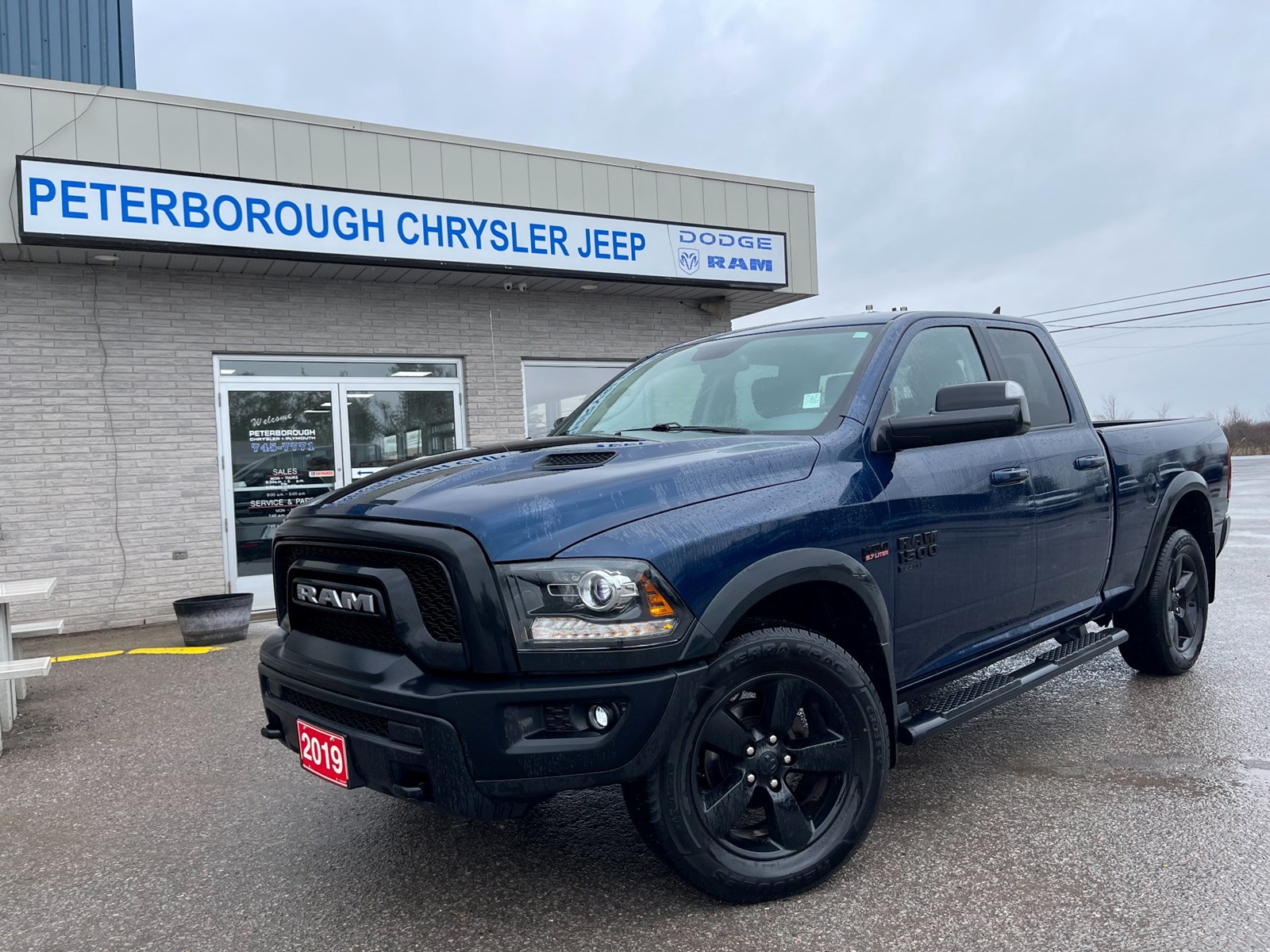 Photo of 2019 RAM 1500 Classic Warlock Quad Cab for sale at Peterborough Chrysler in Peterborough, ON
