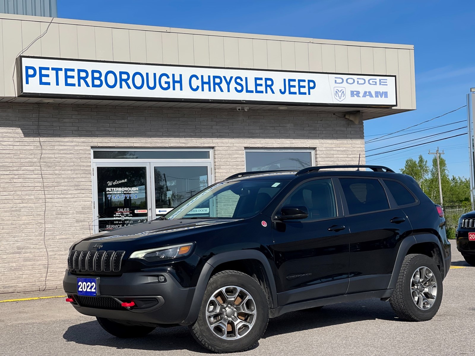 Photo of 2022 Jeep Cherokee Trailhawk  4X4 for sale at Peterborough Chrysler in Peterborough, ON