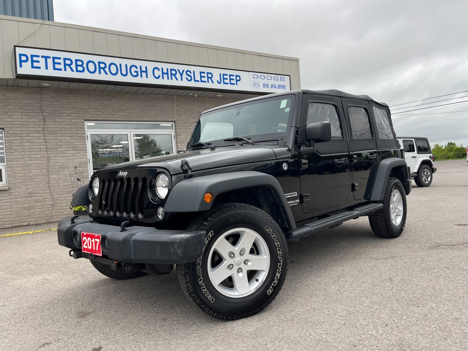 Photo of 2017 Jeep Wrangler Unlimited Sport for sale at Peterborough Chrysler in Peterborough, ON