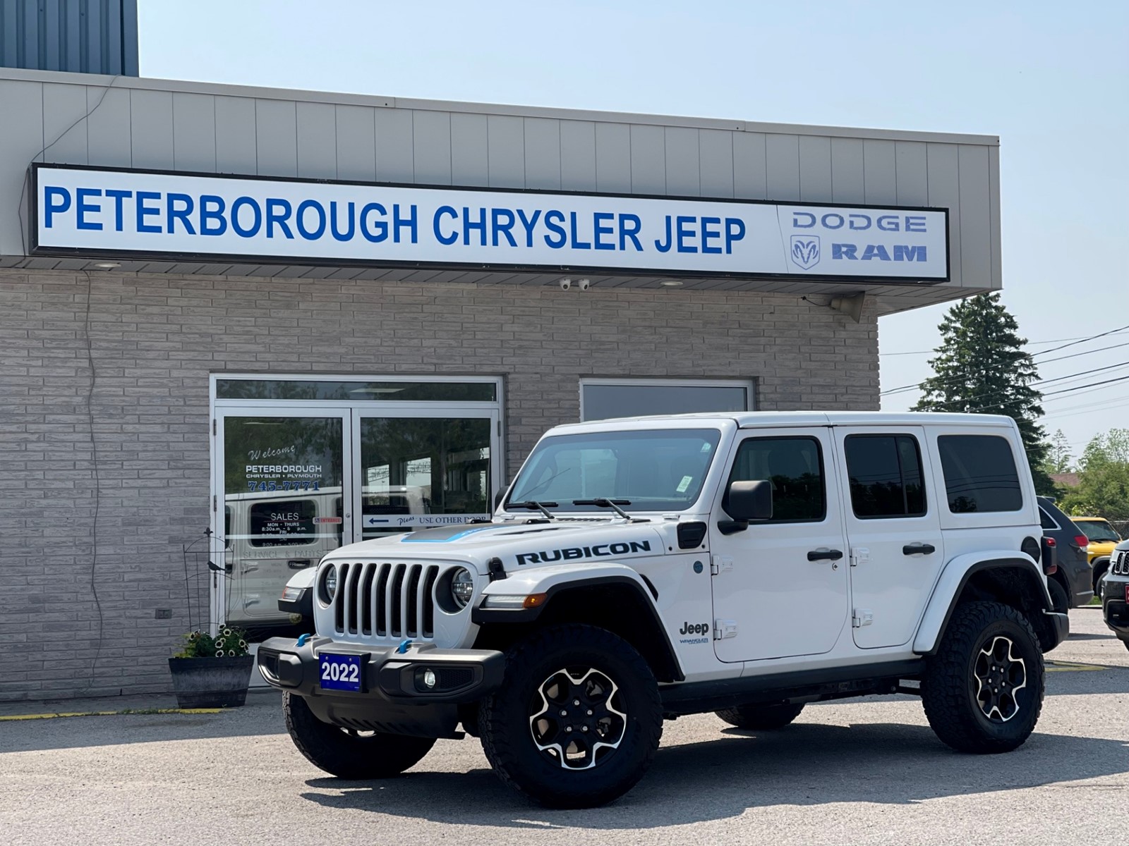 Photo of 2022 Jeep Wrangler 4xe Unlimited Rubicon for sale at Peterborough Chrysler in Peterborough, ON