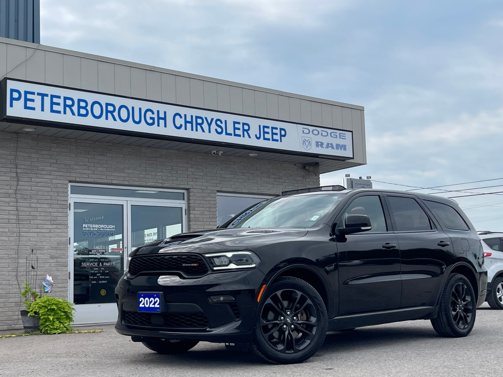 Photo of 2022 Dodge Durango R/T AWD for sale at Peterborough Chrysler in Peterborough, ON