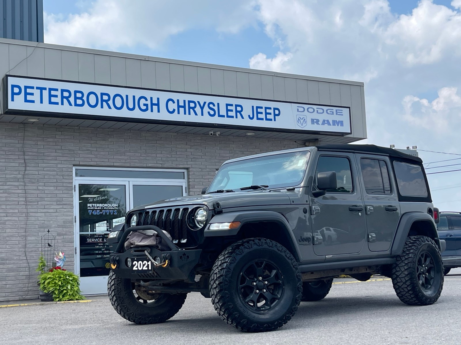 Photo of 2021 Jeep Wrangler Willys  for sale at Peterborough Chrysler in Peterborough, ON