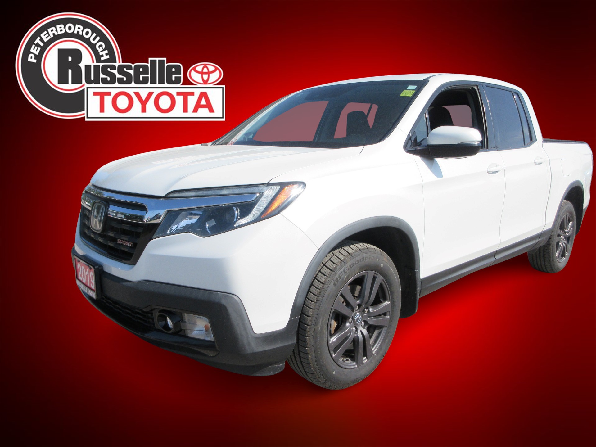 White Diamond Pearl 2019 Honda Ridgeline Pickup Truck All-Wheel Drive 6-Speed Automatic