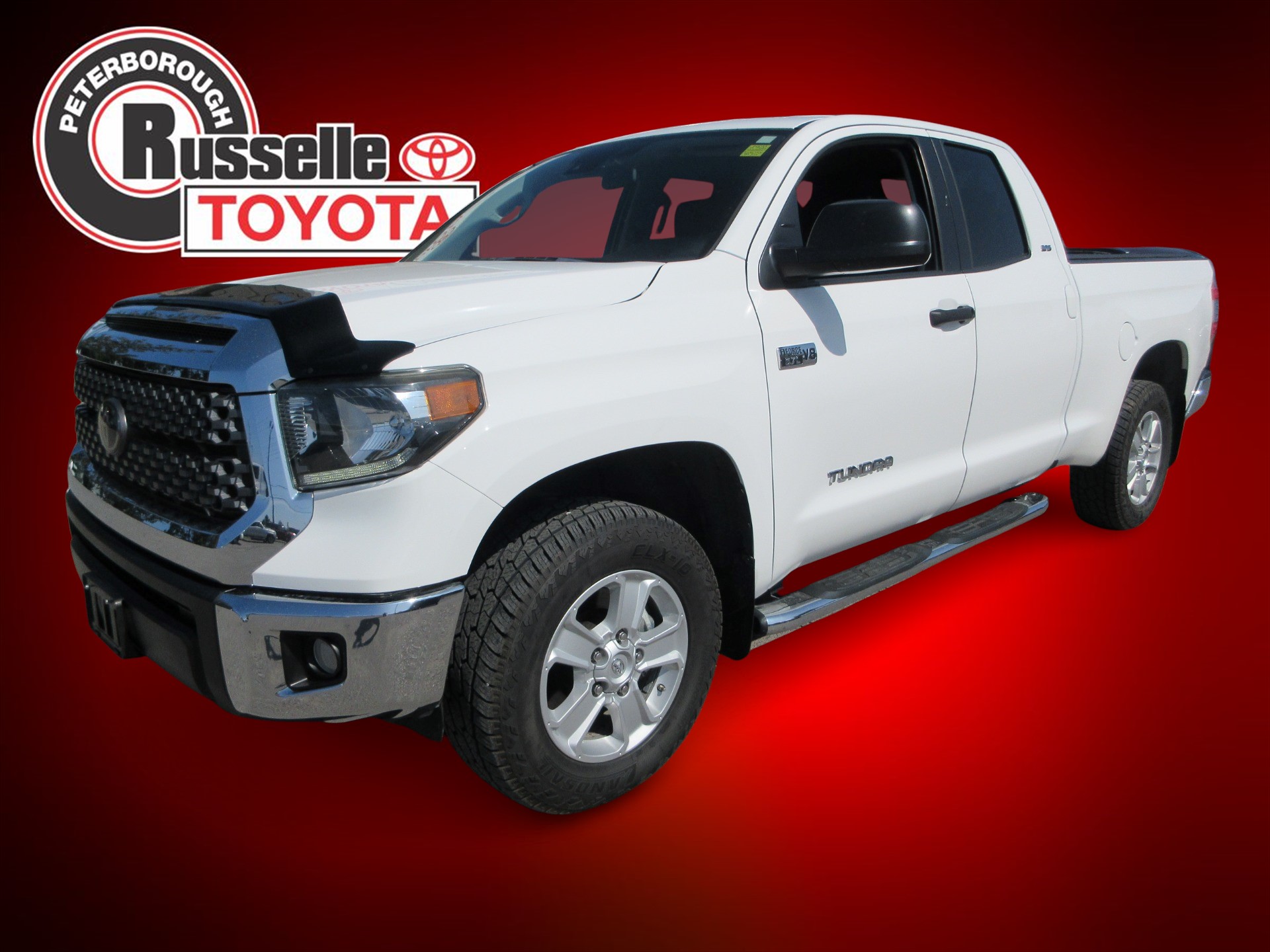 Super White 2019 Toyota Tundra Pickup Truck Four-Wheel Drive 6-Speed Automatic