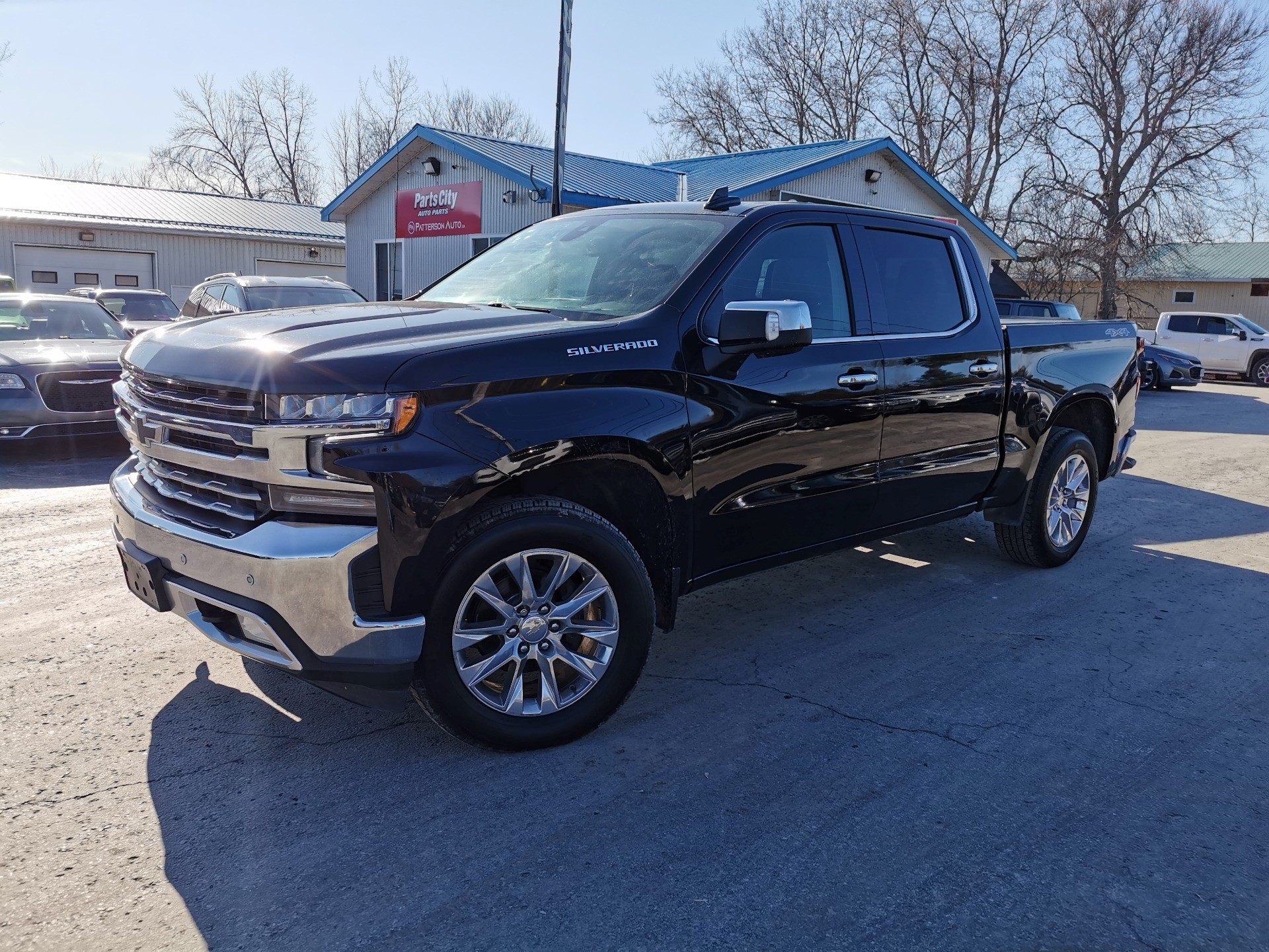 Black 2021 Chevrolet Silverado 1500 LTZ Crew Cab 4WD Pickup Truck Four-Wheel Drive 6-Speed Automatic