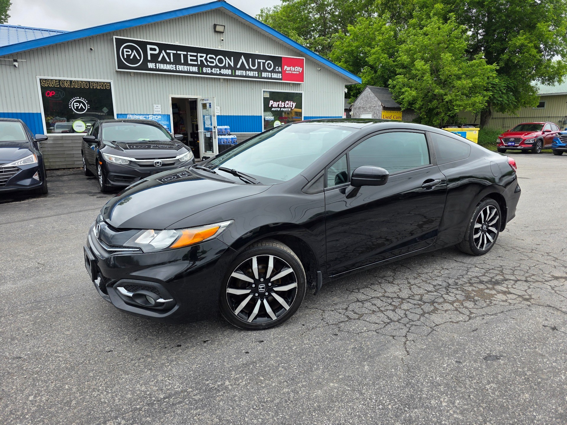 Crystal Black Pearl 2015 Honda Civic Coupe EX-L with Navigation Coupe Front-Wheel Drive Continuously Variable Transmission