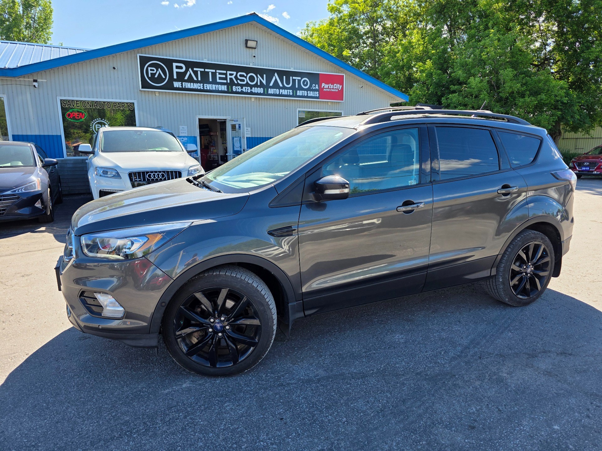 Gray (Magnetic Metallic) 2018 Ford Escape Titanium AWD SUV / Crossover All-Wheel Drive 6-Speed Automatic