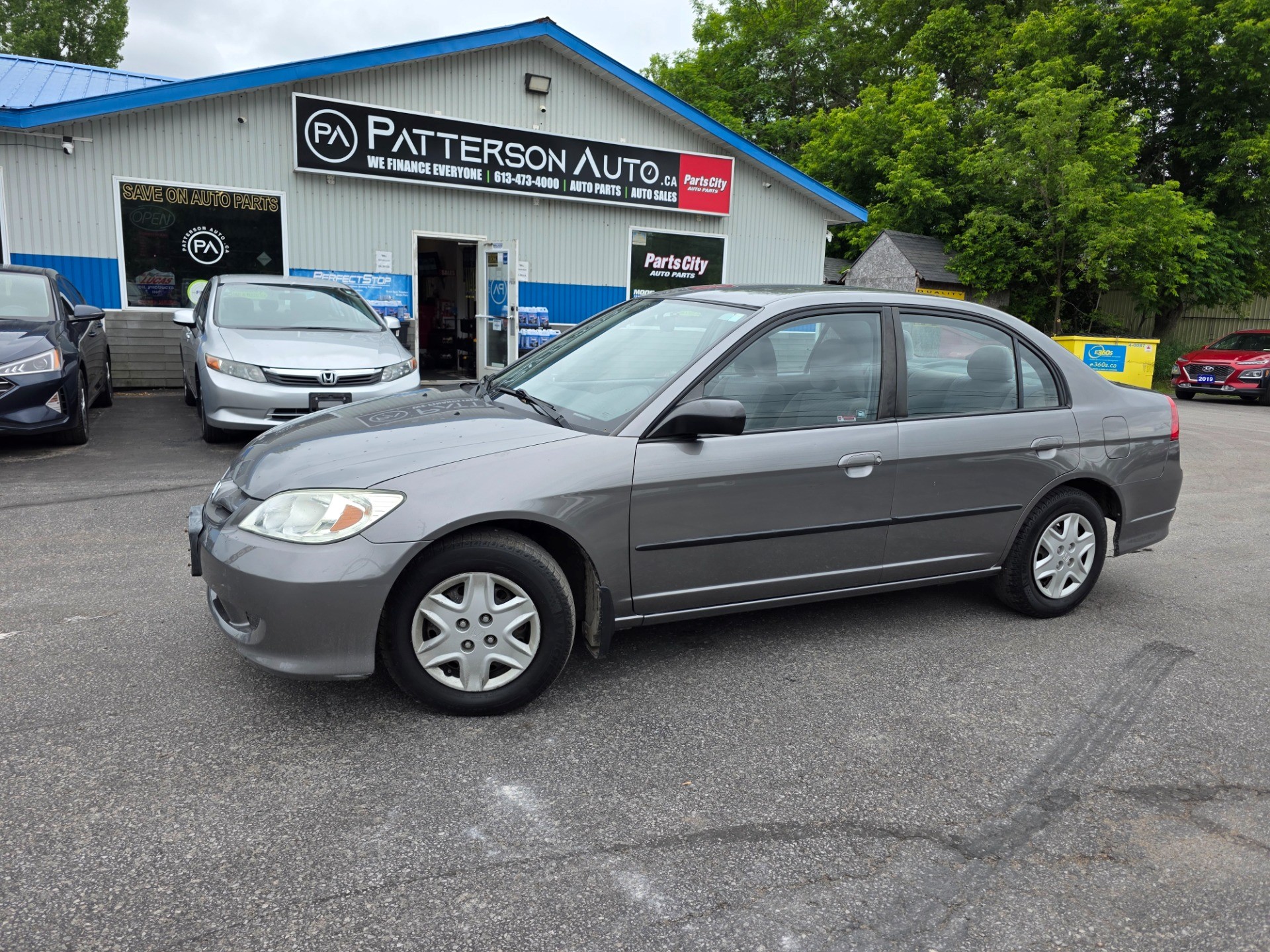 Satin Silver Metallic 2004 Honda Civic Sedan Front-Wheel Drive 4-Speed Automatic