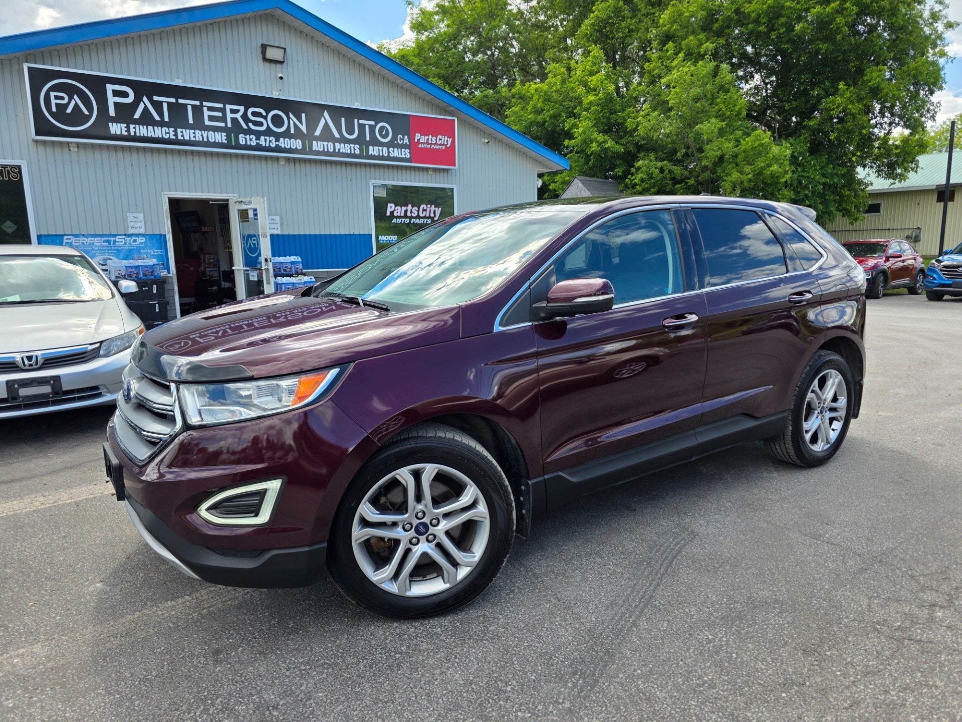 Red (Burgundy Velvet Metallic Tinted Clearcoat) 2018 Ford Edge SUV / Crossover All-Wheel Drive 6-Speed Automatic