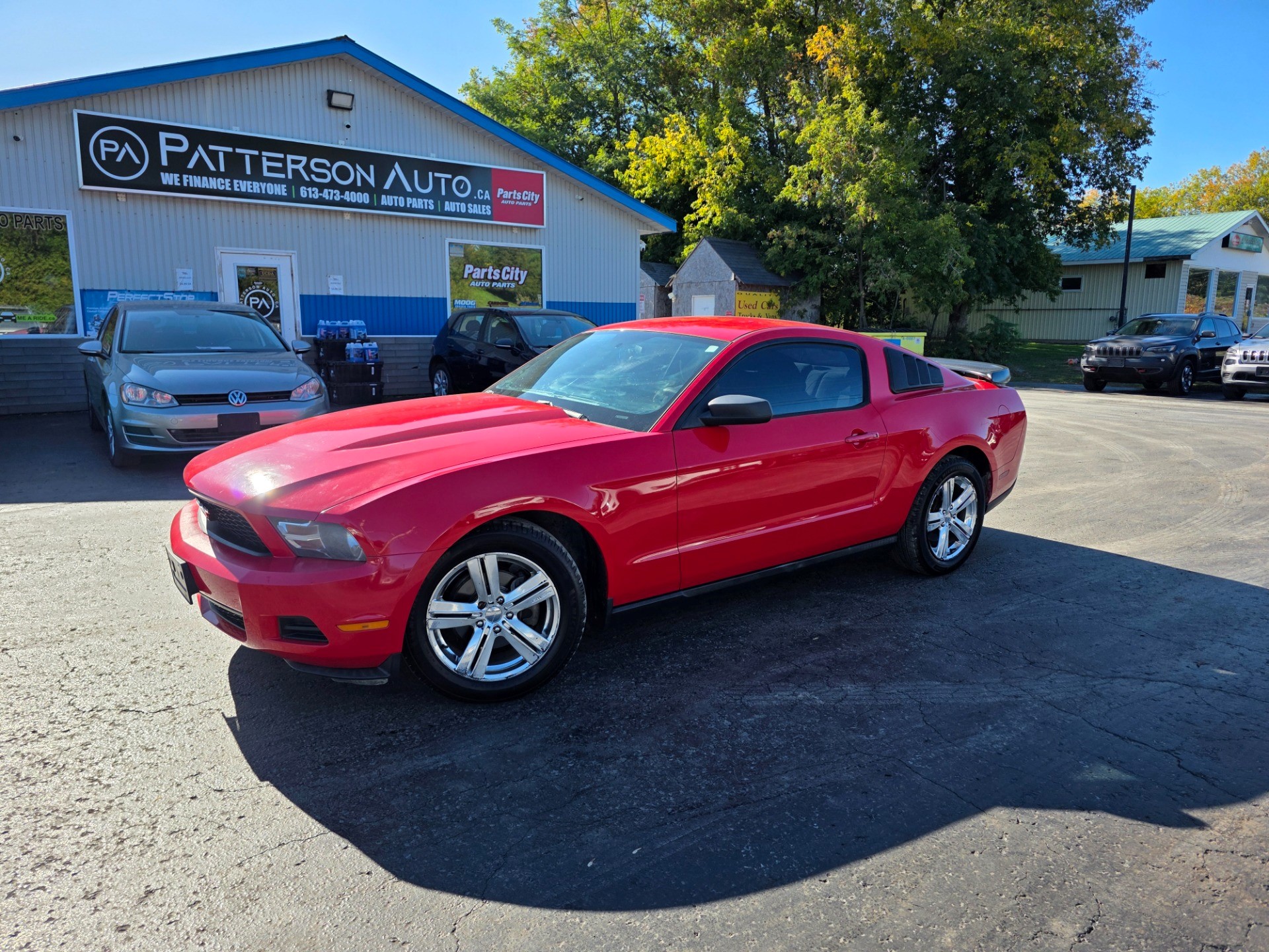 Red 2010 Ford Mustang Coupe Rear-Wheel Drive 5-Speed Automatic