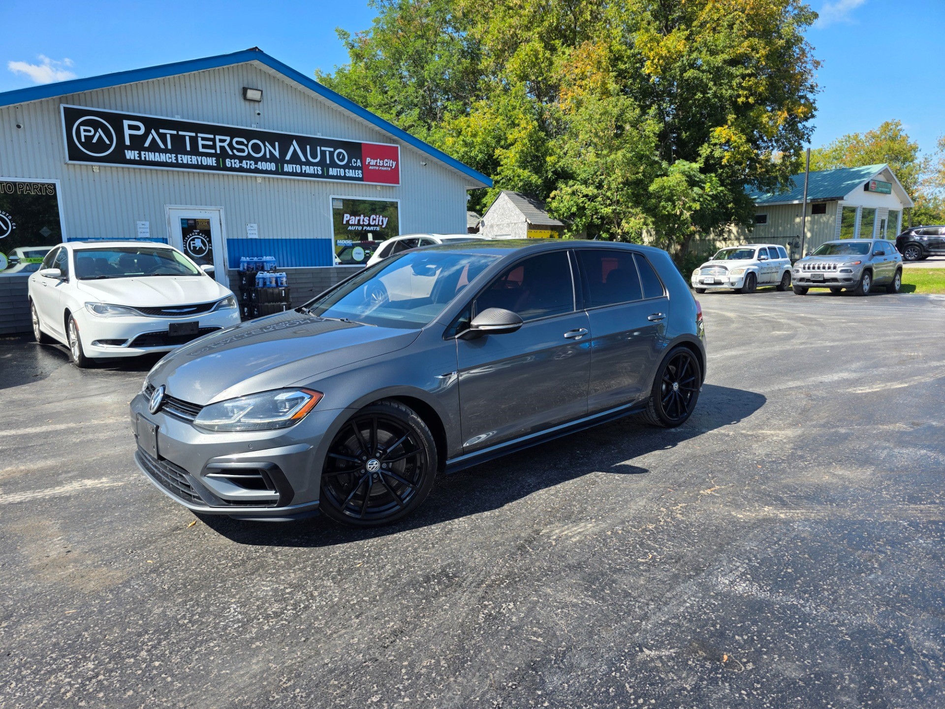 Black 2019 Volkswagen Golf R Hatchback All-Wheel Drive 7-Speed Automatic