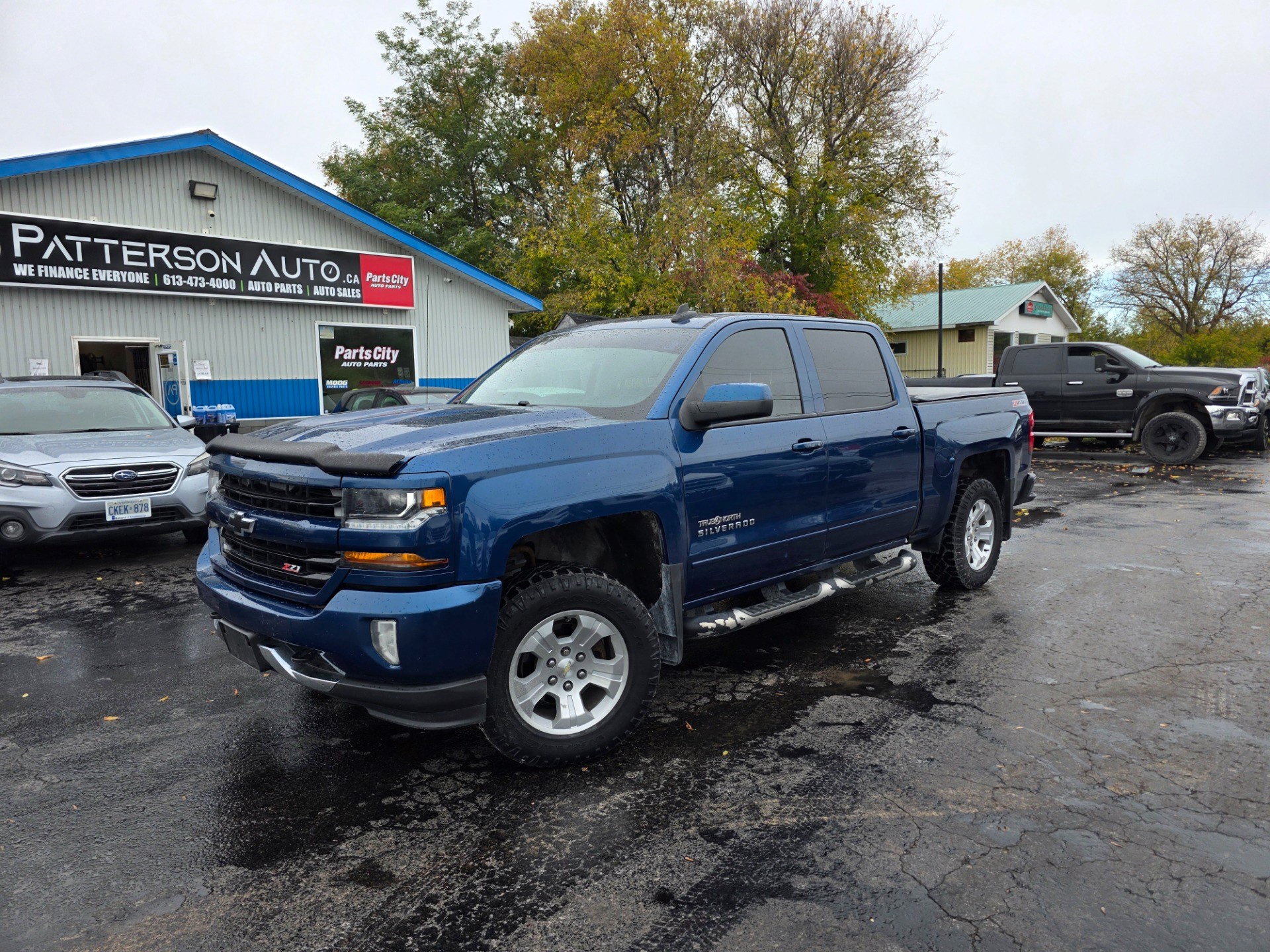 Blue 2017 Chevrolet Silverado 1500 Pickup Truck Four-Wheel Drive 6-Speed Automatic