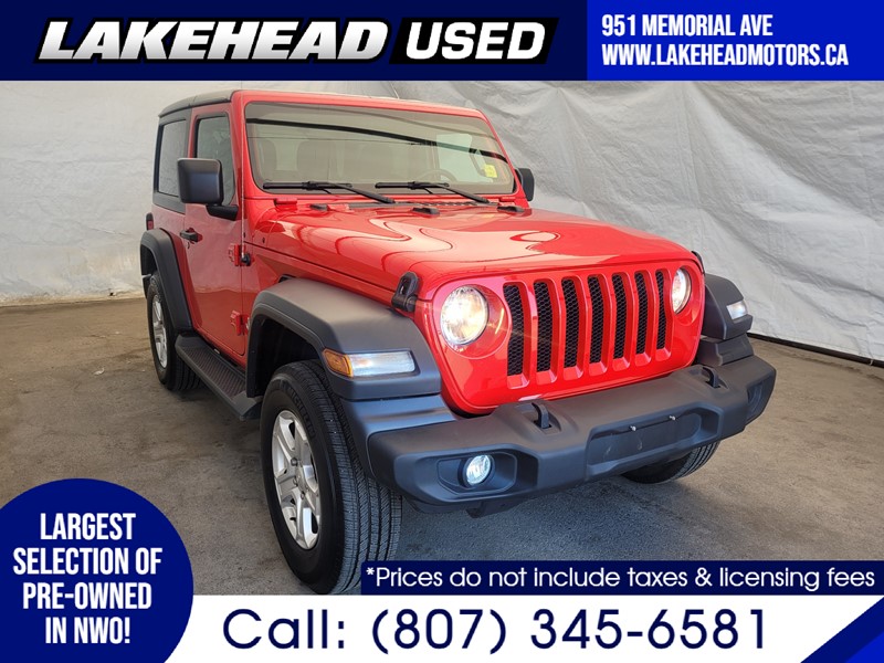 Photo of 2020 Jeep Wrangler   for sale at Lakehead Motors Ltd in Thunder Bay, ON