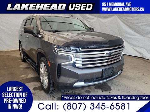 Photo of Used 2021 Chevrolet Tahoe   for sale at Lakehead Motors Ltd in Thunder Bay, ON