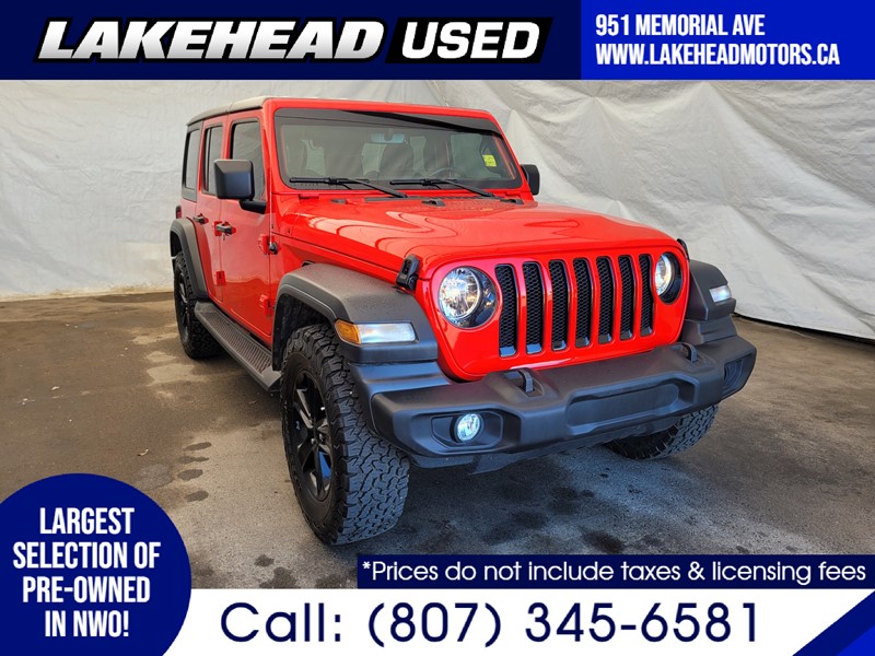 Photo of 2022 Jeep WRANGLER UNLIMITED   for sale at Lakehead Motors Ltd in Thunder Bay, ON