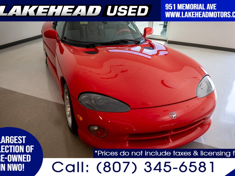 Photo of  1997 Dodge Viper   for sale at Lakehead Motors Ltd in Thunder Bay, ON