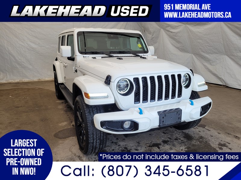 Photo of 2021 Jeep Wrangler Unlimited 4xe   for sale at Lakehead Motors Ltd in Thunder Bay, ON