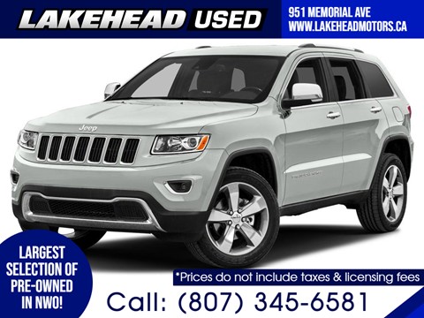  Used 2014 Jeep Grand Cherokee     Lakehead Motors Ltd  Thunder Bay, ON