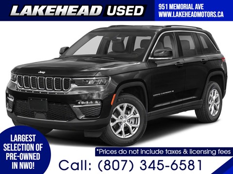 Photo of Used 2022 Jeep Grand Cherokee    for sale at Lakehead Motors Ltd in Thunder Bay, ON