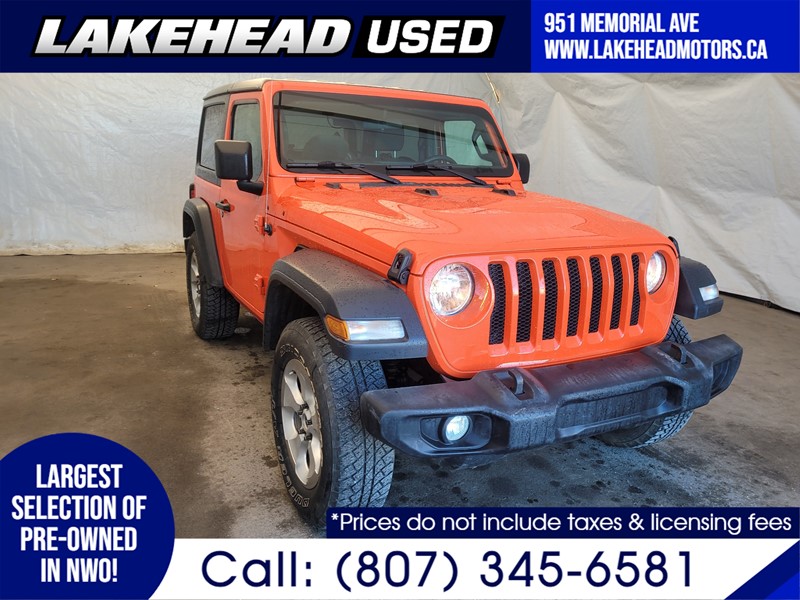 Photo of  2019 Jeep Wrangler   for sale at Lakehead Motors Ltd in Thunder Bay, ON