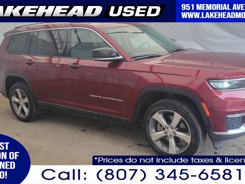 Photo of  2021 Jeep Grand Cherokee L   for sale at Lakehead Motors Ltd in Thunder Bay, ON