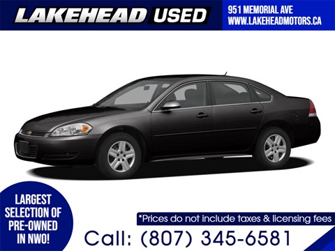 Photo of Used 2009 Chevrolet Impala   for sale at Lakehead Motors Ltd in Thunder Bay, ON