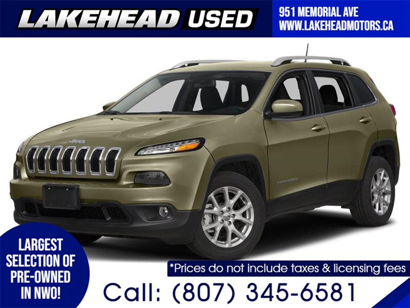 Photo of  2016 Jeep Cherokee   for sale at Lakehead Motors Ltd in Thunder Bay, ON