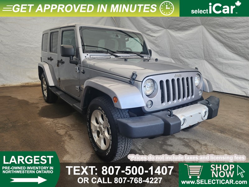 Photo of  2015 Jeep WRANGLER UNLIMITED   for sale at selectiCAR in Thunder Bay, ON