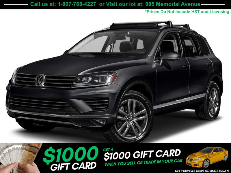 Photo of  2015 Volkswagen Touareg   for sale at selectiCAR in Thunder Bay, ON