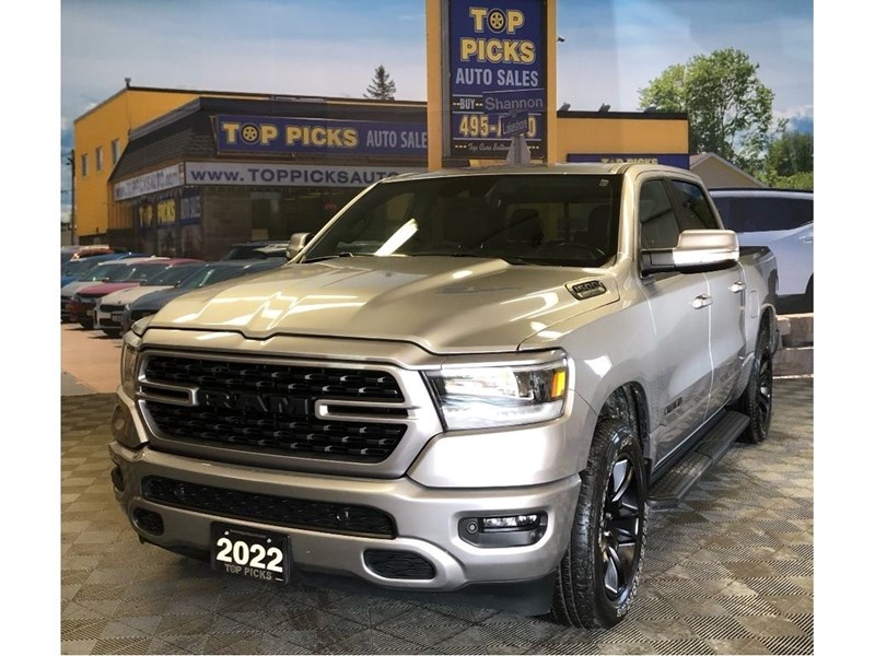 Photo of  2022 RAM 1500 Sport Crew Cab for sale at Top Picks Auto Sales in North Bay, ON