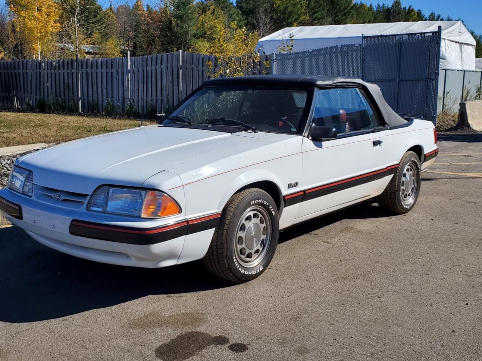 Photo of 1988 Ford Mustang 5.0L V8 Convertible for sale at Kenny St-Sophie in Sainte Sophie, QC